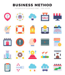 Business Method Icon Bundle 25 Icons for Websites and Apps