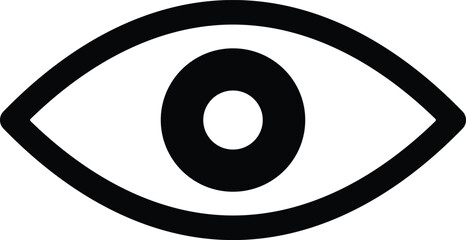  Eyesight symbol. Eye icon. Retina scan eye. Simple eye. vector.