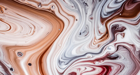 Dynamic Swirls of Vivid Acrylic Liquid Paint Textures: Bold Hues and Emotional Abstract an artwork created with generative AI tools