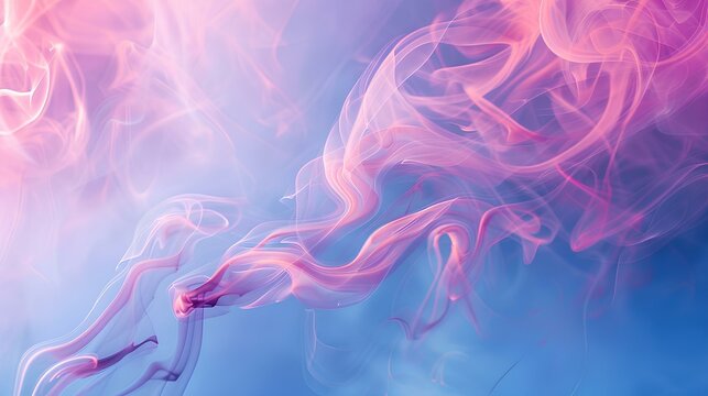 Colorful smoke. Pink and blue abstract background.