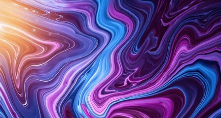 Dynamic Swirls of Vivid Acrylic Liquid Paint Textures: Bold Hues and Emotional Abstract an artwork created with generative AI tools
