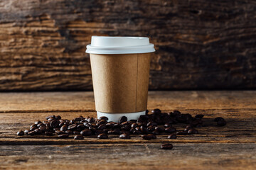 coffee beans in a cup