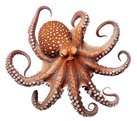 Obraz premium octopus isolated on transparent background