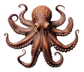 Obraz premium octopus isolated on transparent background