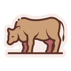 cow sticker