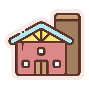 recommend clip art: barn and silo sticker