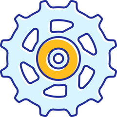 Front Gear Illustration Isolated Transparent Background