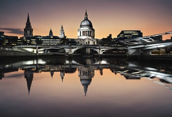 A view of St Pauls Cathedral in London