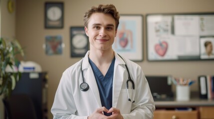 Young Doctor in Medical Office