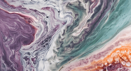 Dynamic Swirls of Vivid Acrylic Liquid Paint Textures: Bold Hues and Emotional Abstract an artwork created with generative AI tools
