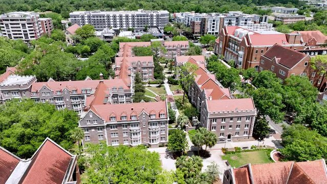 Campus aerial University of Florida in Gainesville Florida