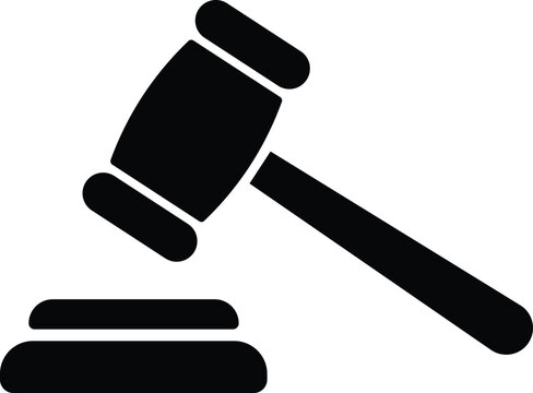 recommend clip art: Judge gavel flat icon. Gavel icon. Auction hammer. Court tribunal symbol -vector