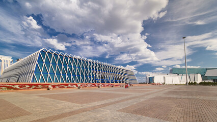 Palace of Independence timelapse hyperlapse, Central Asia, Kazakhstan, Astana