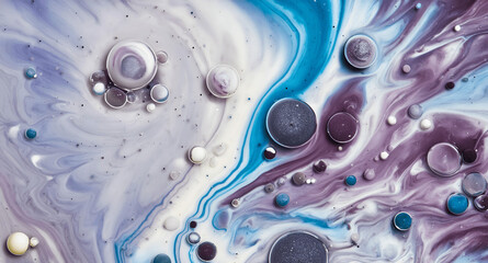 Dynamic Swirls of Vivid Acrylic Liquid Paint Textures: Bold Hues and Emotional Abstract an artwork created with generative AI tools