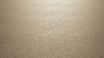 Concept or conceptual solid beige background of ceramic tiles texture floor as a modern pattern layout. A 3d illustration metaphor for construction, architecture, urban and interior design