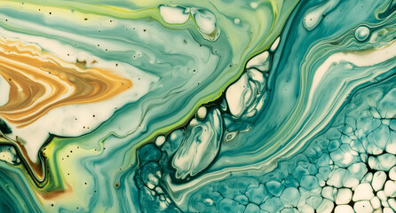 Dynamic Swirls of Vivid Acrylic Liquid Paint Textures: Bold Hues and Emotional Abstract an artwork created with generative AI tools