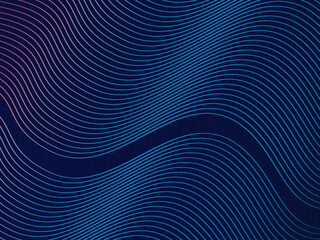 Abstract background of wavy lines with modern gradient blue color, perfect for banner, business card, banner, website, wallpaper, etc.	