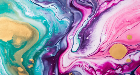 Dynamic Swirls of Vivid Acrylic Liquid Paint Textures: Bold Hues and Emotional Abstract an artwork created with generative AI tools