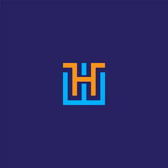 HW monogram logo square shape.