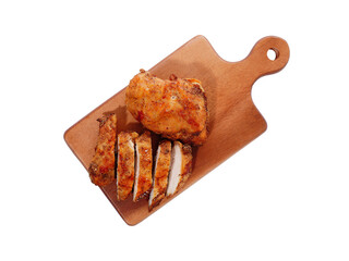 Grilled Chicken Breast Marinated in Pepper food on a white background