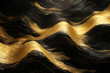 black_gold_wave_empty_space_grainy_noise_grungy
