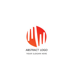 abstract logo design gradient color