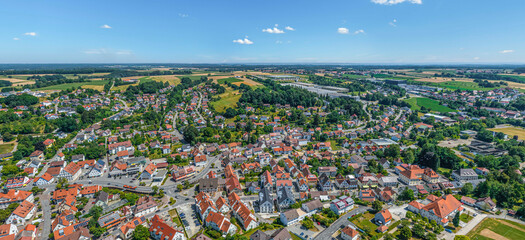 Blick auf Ochsenhausen in der Region Donau-Iller in Baden-Württemberg