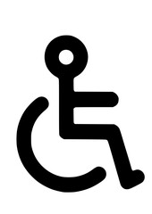 Handicap symbol, Person with disabilities SVG, Inclusion SVG, Disabled carriage SVG, Handicap Clipart, Handicap Silhouette, Handicap Cut file for Cricut