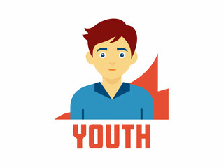 International Youth Day Celebration vector illustration 
