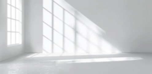 Fototapeta premium Abstract white background with shadows 