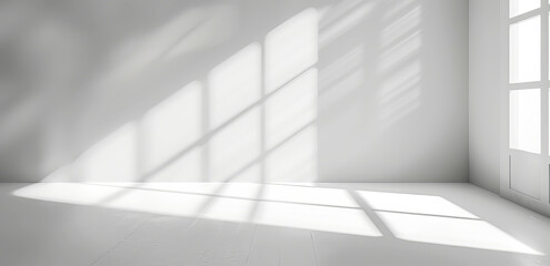 Abstract white background with shadows 