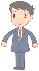 ビジネスのイラスト - ビジネスマン・会社員・サラリーマン・働く人