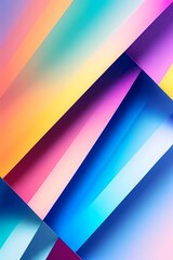 Obraz premium Modern vibrant geometric abstract colorful trendy background