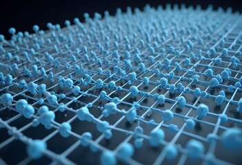 Obraz premium Electron wallpaper molecules for science and atom research.