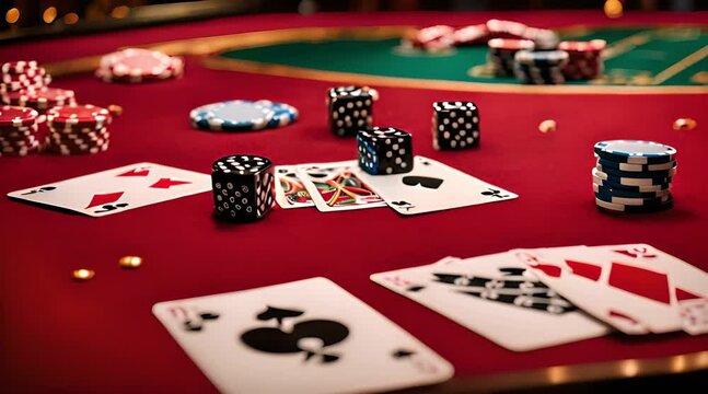 Poker Chips and Dice