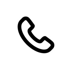 phone symbol on white