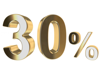 3d golden 30 percent sale