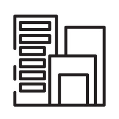 Buildings Business Commerce Line Icon