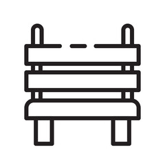 Resting Seat Sitting Line Icon
