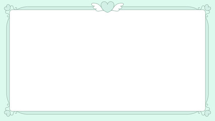 レトロ風エンジェルハートフレーム⭐︎PNG