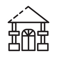 House Home Buildings Line Icon