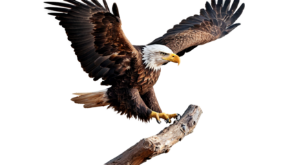 Photo of colorful eagle on transparent background