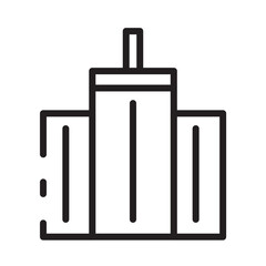 Architecture City Buildings Line Icon