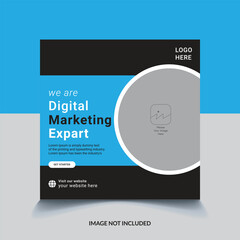 digital marketing experts social media post template