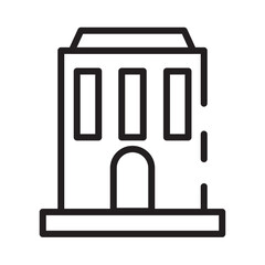 Appartments Buildings Estate Line Icon
