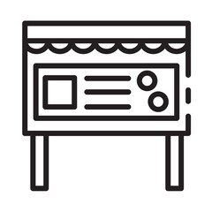 Advertising Advertisement Billboard Line Icon