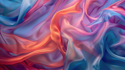 Obraz premium Silk fabric texture. Abstract colorful background