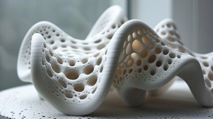 3D printing evolution in a futuristic interpretation of creative elements