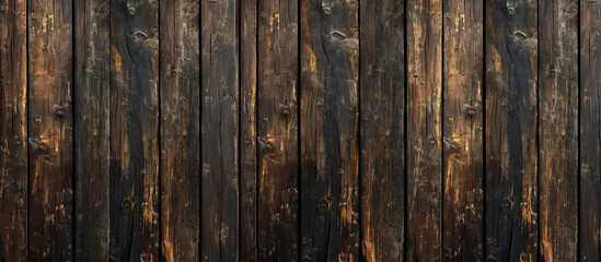 Naklejka premium A realistic rustic wood panel background. 