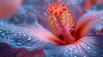 Detailed Blooming Flower Closeup Stock Image